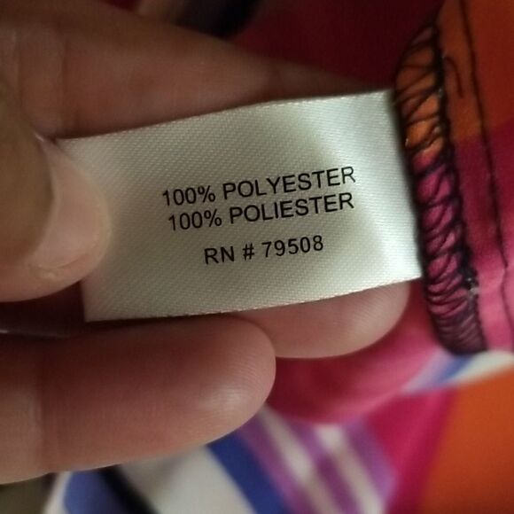 Cynthia Rowley Striped Colored Top Size L - Picture 7 of 7